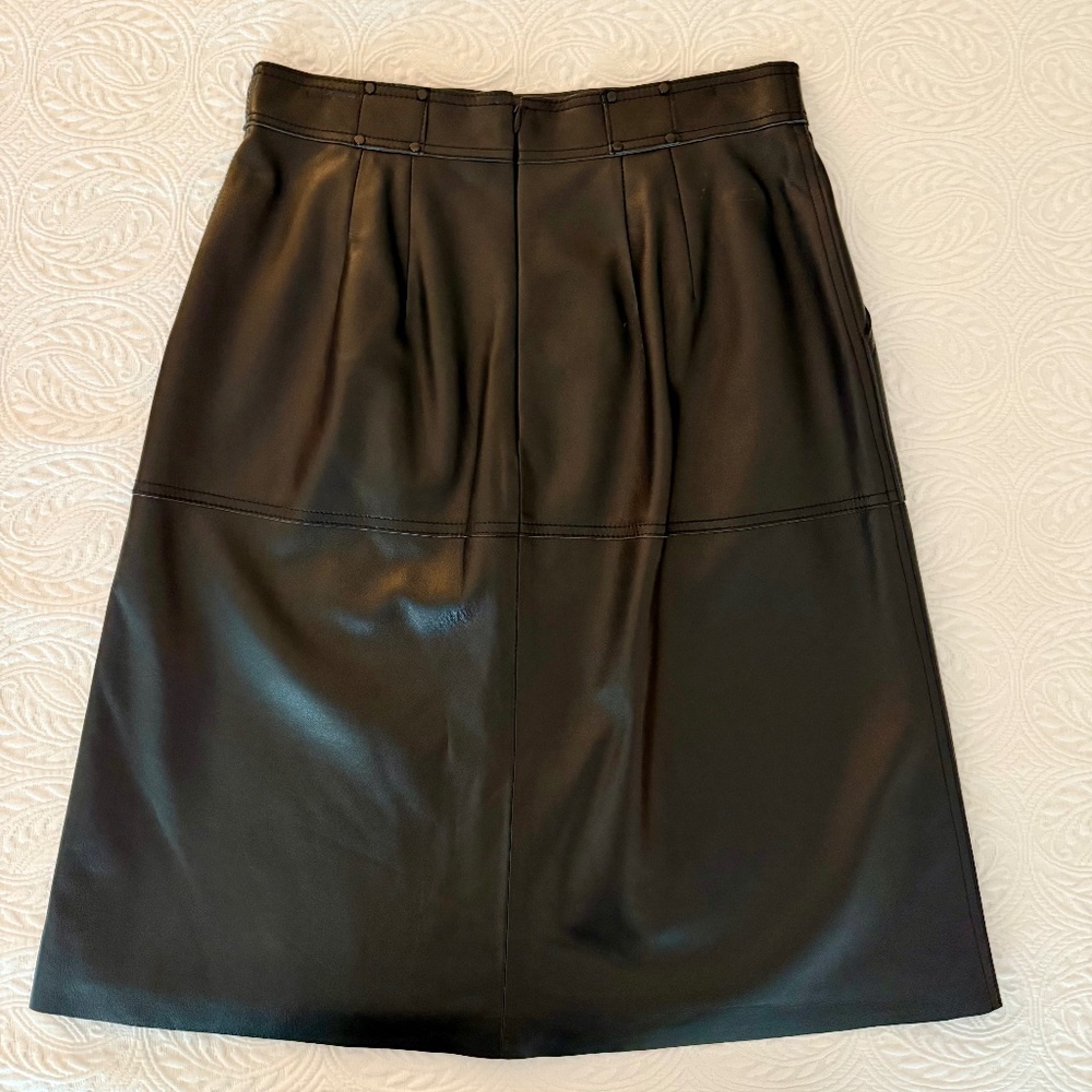 Buttery Soft Black Leather Skirt